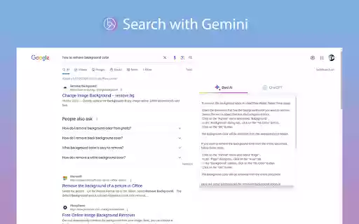Search with Gemini Bard Summarizer from Chrome web store to be run with OffiDocs Chromium online Search with Gemini Bard Summarizer from Chrome web store to be run with OffiDocs Chromium online