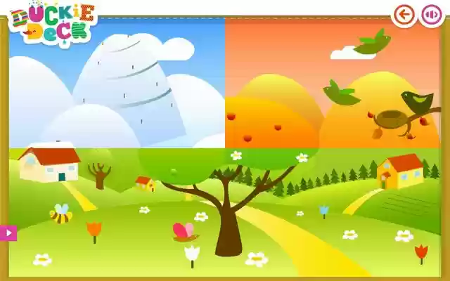 Seasons for kids at Duckie Deck Games  from Chrome web store to be run with OffiDocs Chromium online