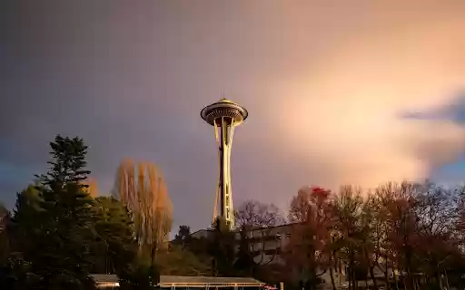 Seattle Space Needle at Dusk in Fall  from Chrome web store to be run with OffiDocs Chromium online
