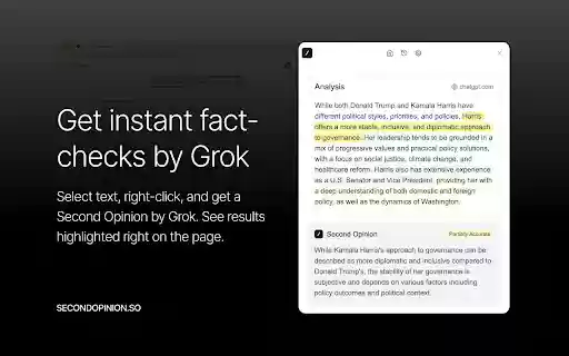 Second Opinion  from Chrome web store to be run with OffiDocs Chromium online