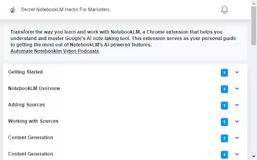 Secret NotebookLM Hacks For Marketers from Chrome web store to be run with OffiDocs Chromium online Secret NotebookLM Hacks For Marketers from Chrome web store to be run with OffiDocs Chromium online