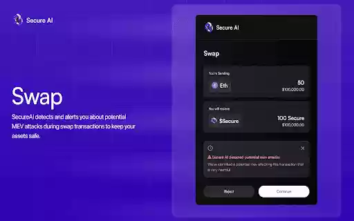 SecureAI  from Chrome web store to be run with OffiDocs Chromium online