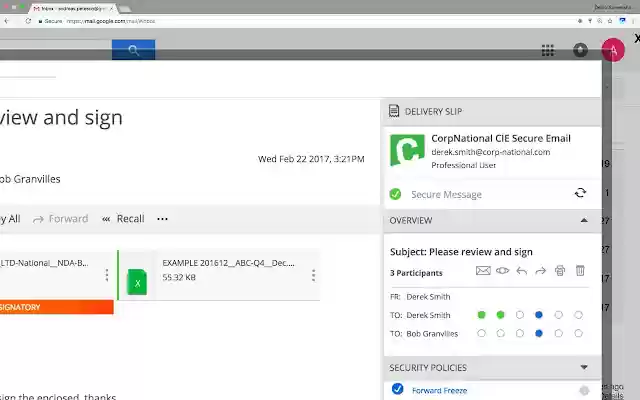 Secure Messaging  from Chrome web store to be run with OffiDocs Chromium online