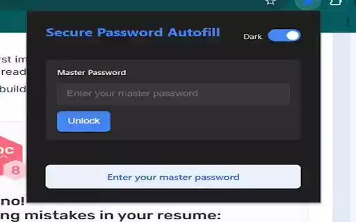 Secure Password Autofill  from Chrome web store to be run with OffiDocs Chromium online