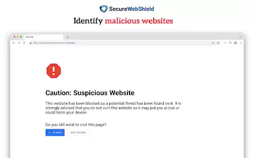 Secure WebShield  from Chrome web store to be run with OffiDocs Chromium online