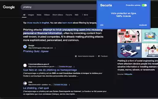 Securia  from Chrome web store to be run with OffiDocs Chromium online