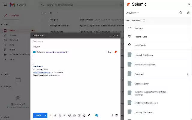 Seismic for Gmail from Chrome web store to be run with OffiDocs Chromium online Seismic for Gmail from Chrome web store to be run with OffiDocs Chromium online