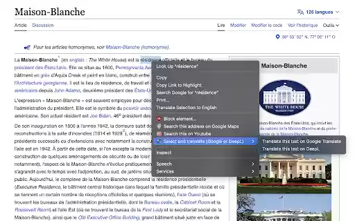 Select and translate (Google or DeepL) from Chrome web store to be run with OffiDocs Chromium online Select and translate (Google or DeepL) from Chrome web store to be run with OffiDocs Chromium online