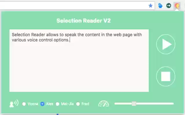Selection Reader from Chrome web store to be run with OffiDocs Chromium online Selection Reader from Chrome web store to be run with OffiDocs Chromium online