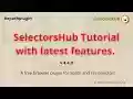 SelectorsHub from Chrome web store to be run with OffiDocs Chromium online SelectorsHub from Chrome web store to be run with OffiDocs Chromium online