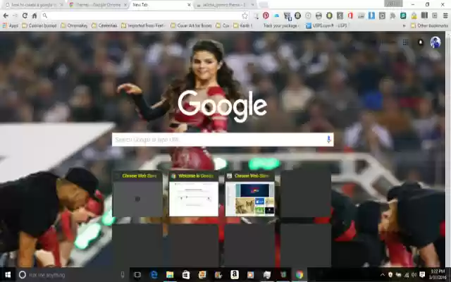 selena_gomez theme  from Chrome web store to be run with OffiDocs Chromium online
