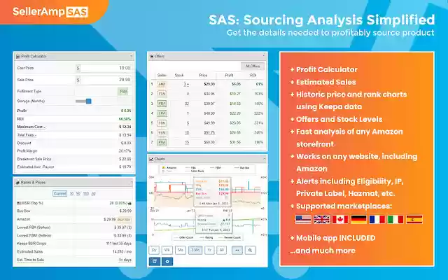 SellerAmp SAS Amazon FBA Analysis Tool from Chrome web store to be run with OffiDocs Chromium online SellerAmp SAS Amazon FBA Analysis Tool from Chrome web store to be run with OffiDocs Chromium online
