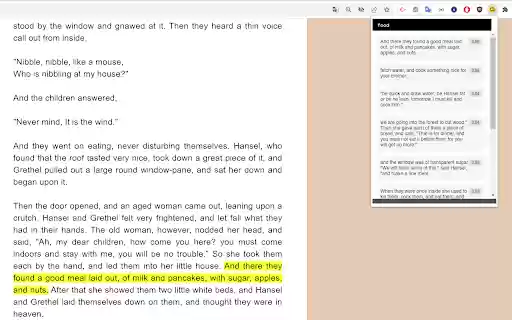 SemanticFinder  from Chrome web store to be run with OffiDocs Chromium online
