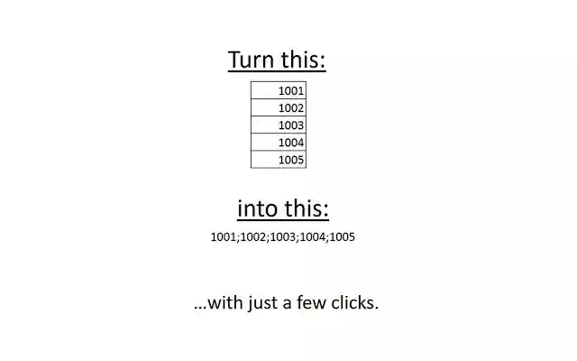 Semi Colon List Delimiter  from Chrome web store to be run with OffiDocs Chromium online