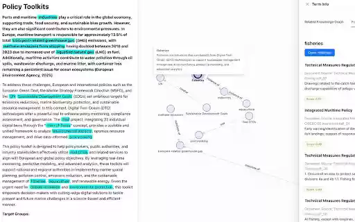 SemLinked  from Chrome web store to be run with OffiDocs Chromium online