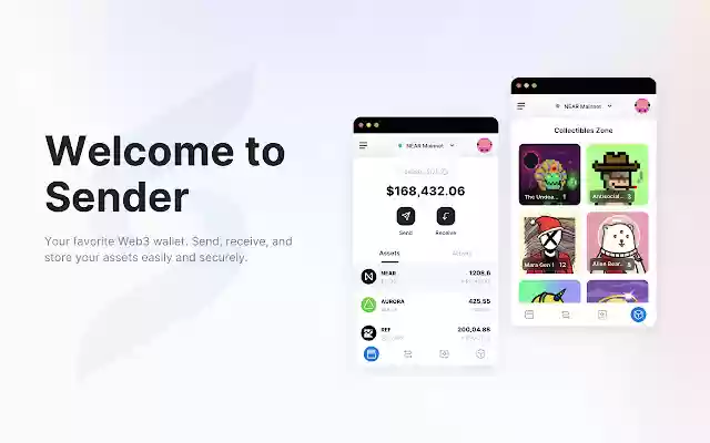 Sender Wallet  from Chrome web store to be run with OffiDocs Chromium online