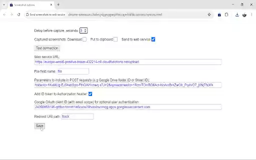 Send screenshots to web service from Chrome web store to be run with OffiDocs Chromium online Send screenshots to web service from Chrome web store to be run with OffiDocs Chromium online