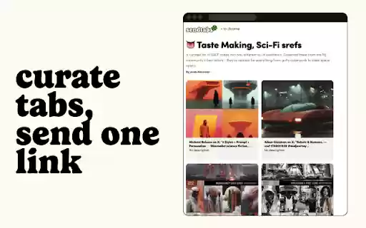 SendTabs  from Chrome web store to be run with OffiDocs Chromium online