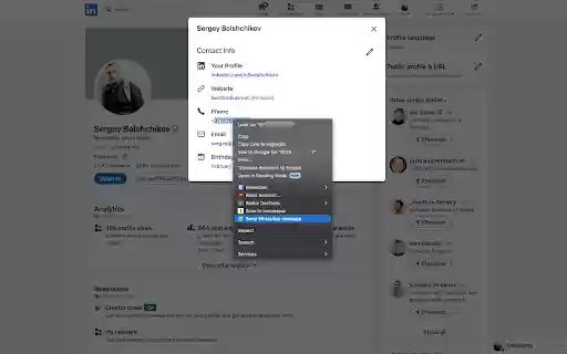 Send WhatsApp  from Chrome web store to be run with OffiDocs Chromium online