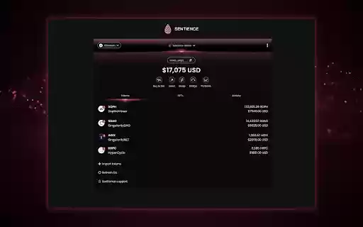 Sentience  from Chrome web store to be run with OffiDocs Chromium online