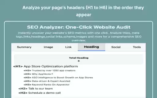 SEO Analyzer: One Click Website Audit  from Chrome web store to be run with OffiDocs Chromium online