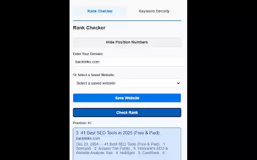 SEO Chrome Extension – SERP Analyzer from Chrome web store to be run with OffiDocs Chromium online SEO Chrome Extension – SERP Analyzer from Chrome web store to be run with OffiDocs Chromium online