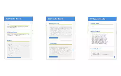 SEO Scouter: Free On Page Analyzer  from Chrome web store to be run with OffiDocs Chromium online