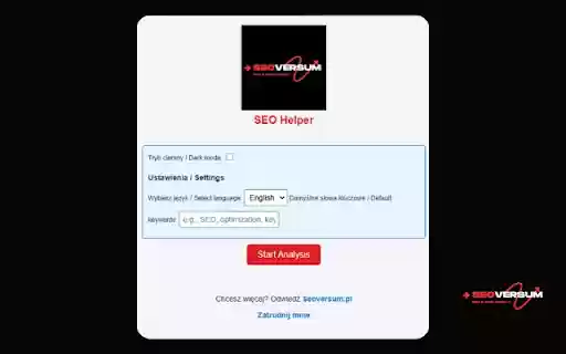 Seoversum SEO Helper  from Chrome web store to be run with OffiDocs Chromium online