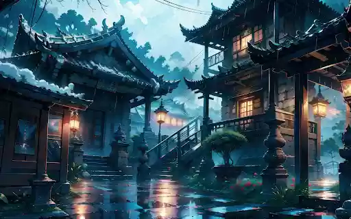 Serenity in the Rain  from Chrome web store to be run with OffiDocs Chromium online
