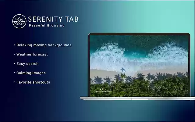 Serenity Tab: Peaceful Browsing  from Chrome web store to be run with OffiDocs Chromium online
