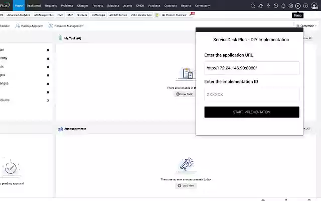 ServiceDesk Plus DIY Implementation from Chrome web store to be run with OffiDocs Chromium online ServiceDesk Plus DIY Implementation from Chrome web store to be run with OffiDocs Chromium online