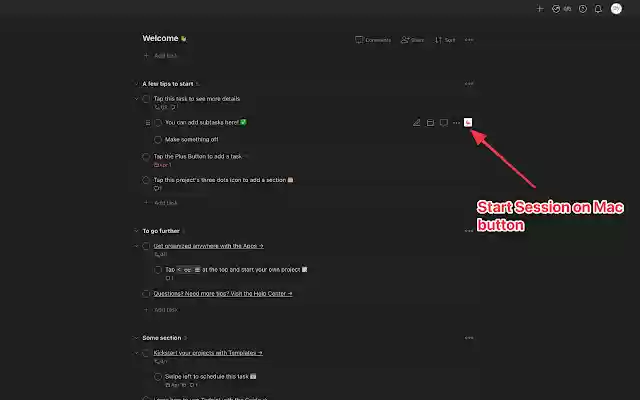 Session Button  from Chrome web store to be run with OffiDocs Chromium online
