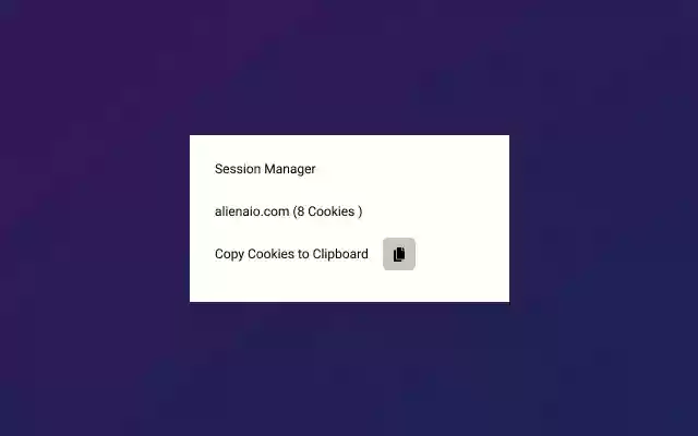 Session Manager for AlienAIO  from Chrome web store to be run with OffiDocs Chromium online
