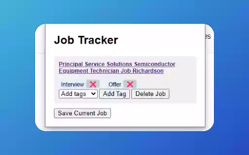Setlor Simple Job Tracker  from Chrome web store to be run with OffiDocs Chromium online