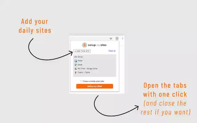 setup my sites  from Chrome web store to be run with OffiDocs Chromium online setup my sites  from Chrome web store to be run with OffiDocs Chromium online