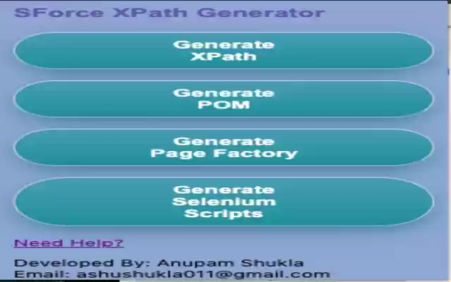 SForce XPath Generator from Chrome web store to be run with OffiDocs Chromium online SForce XPath Generator from Chrome web store to be run with OffiDocs Chromium online
