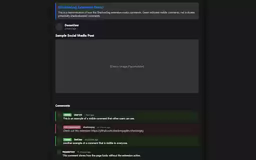 ShadowGag  from Chrome web store to be run with OffiDocs Chromium online