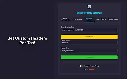 ShadowProxy  from Chrome web store to be run with OffiDocs Chromium online
