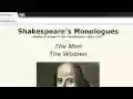 Shakespeares Monologues  from Chrome web store to be run with OffiDocs Chromium online