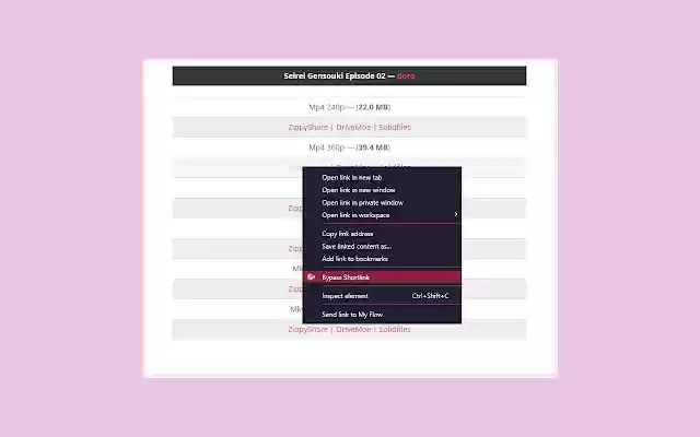 Shallty Shortlink Bypasser  from Chrome web store to be run with OffiDocs Chromium online
