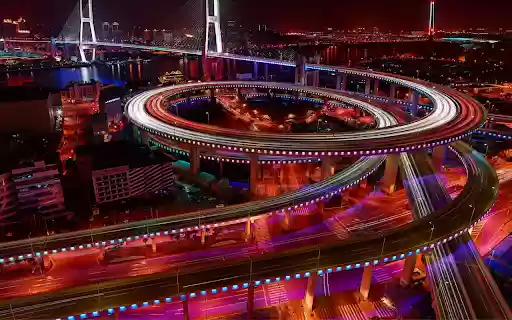 Shanghais Light Trails  from Chrome web store to be run with OffiDocs Chromium online