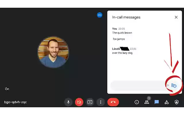 Share messages with newcomers in Google Meet from Chrome web store to be run with OffiDocs Chromium online Share messages with newcomers in Google Meet from Chrome web store to be run with OffiDocs Chromium online