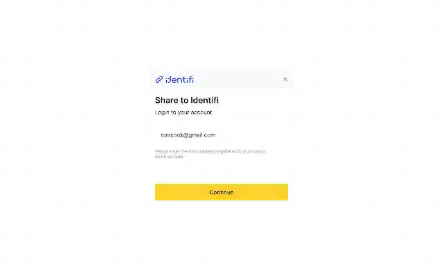 Share on Identifi  from Chrome web store to be run with OffiDocs Chromium online