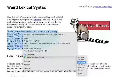 ShareTo  from Chrome web store to be run with OffiDocs Chromium online