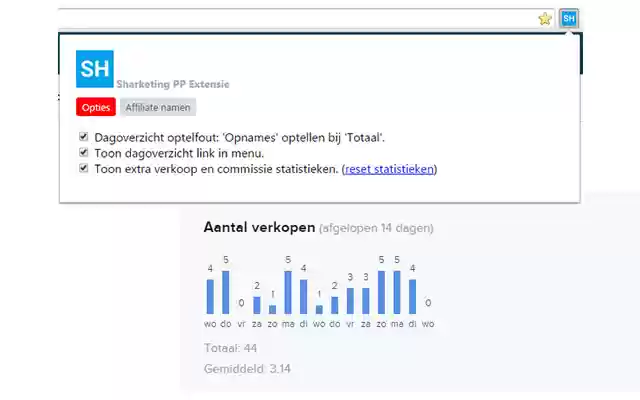 Sharketing PP Extensie  from Chrome web store to be run with OffiDocs Chromium online