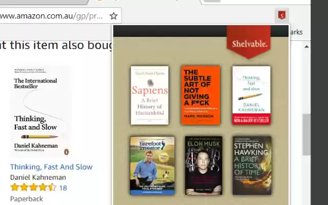 Shelvable  from Chrome web store to be run with OffiDocs Chromium online