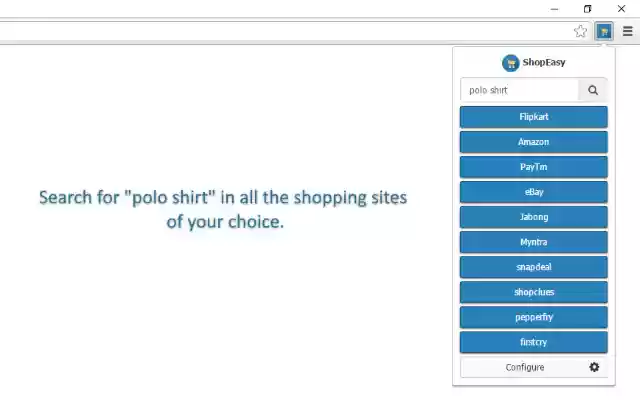 ShopEasy مساعد التسوق الخاص بك من متجر Chrome الإلكتروني ليتم تشغيله مع OffiDocs Chromium عبر الإنترنت