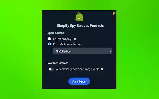 Shopify Spy Scrapes Products  from Chrome web store to be run with OffiDocs Chromium online
