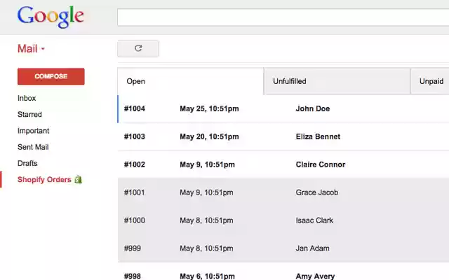 ShopMail  from Chrome web store to be run with OffiDocs Chromium online