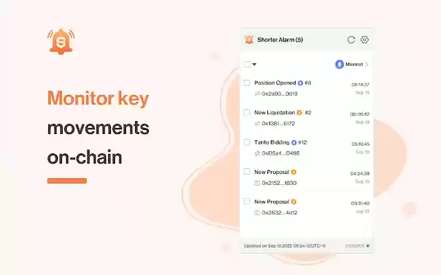 ShorterAlarm  from Chrome web store to be run with OffiDocs Chromium online